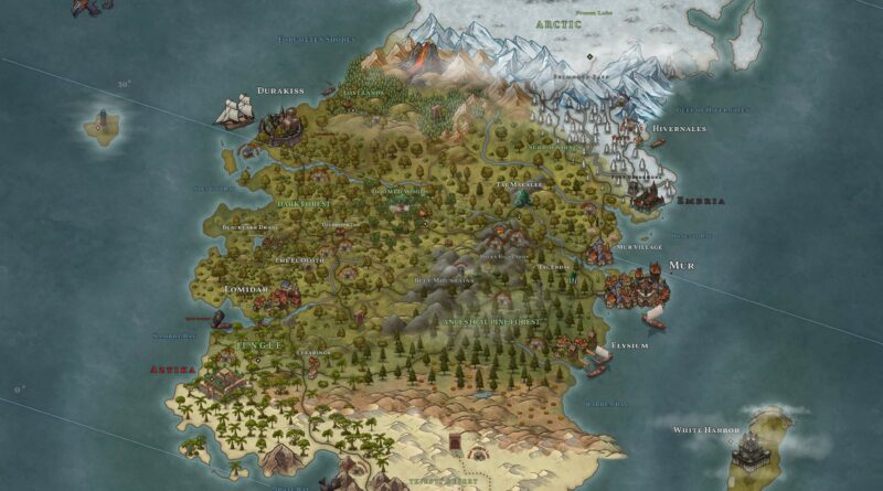 Map of the Arche Terre
