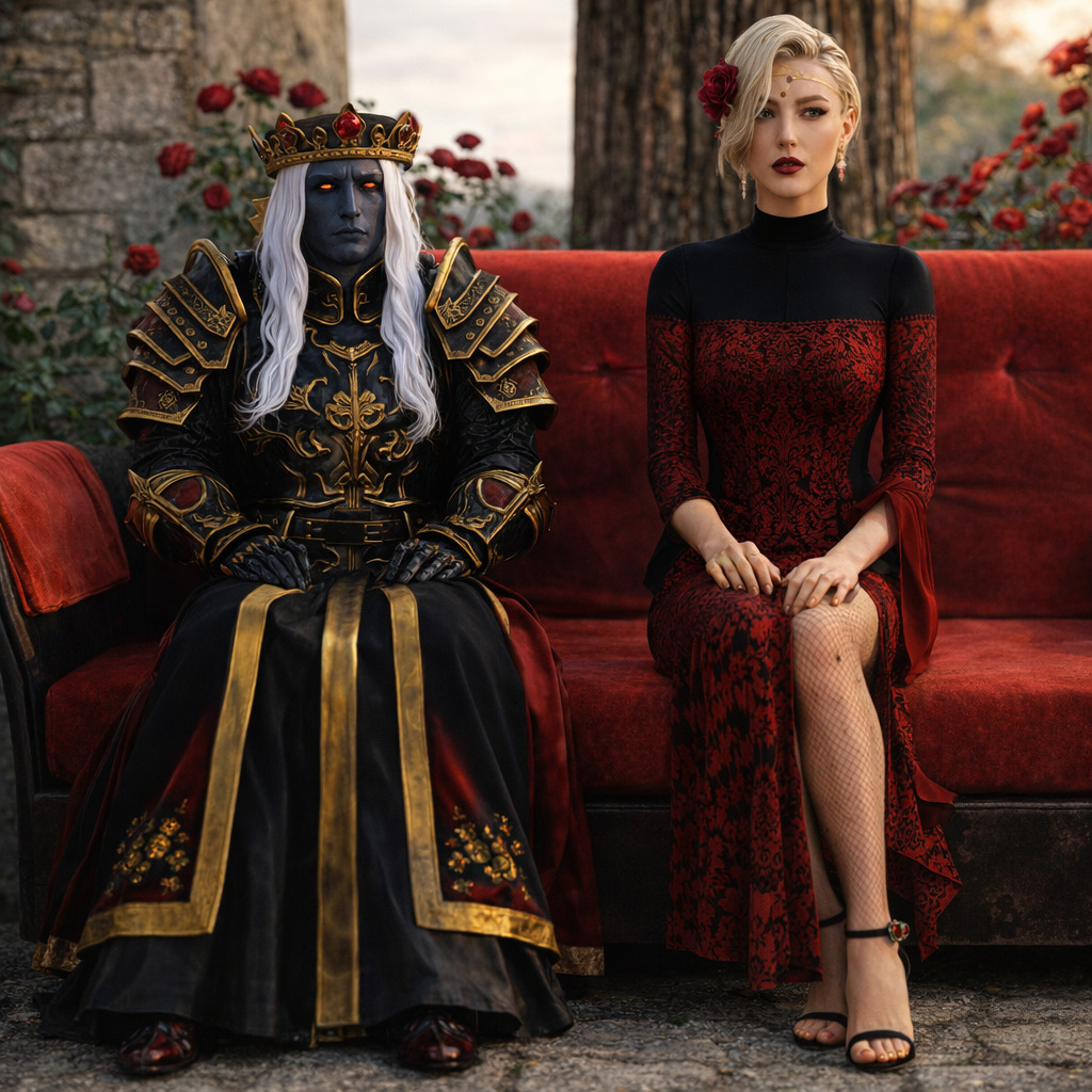 Queen Jula Marin and Alak Averruncus-Maeviir