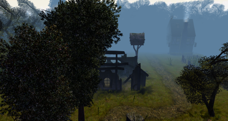 View of Delbrook Inn with a building destroyed by fire following a major blaze.