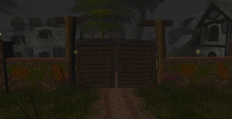 The barred gates of Port Elysium, forbidden haven where no outsider’s foot doth tread